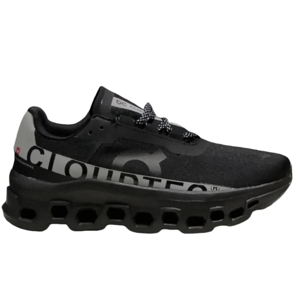 On Cloudmonster Men's Black/Silver - Onsrunners