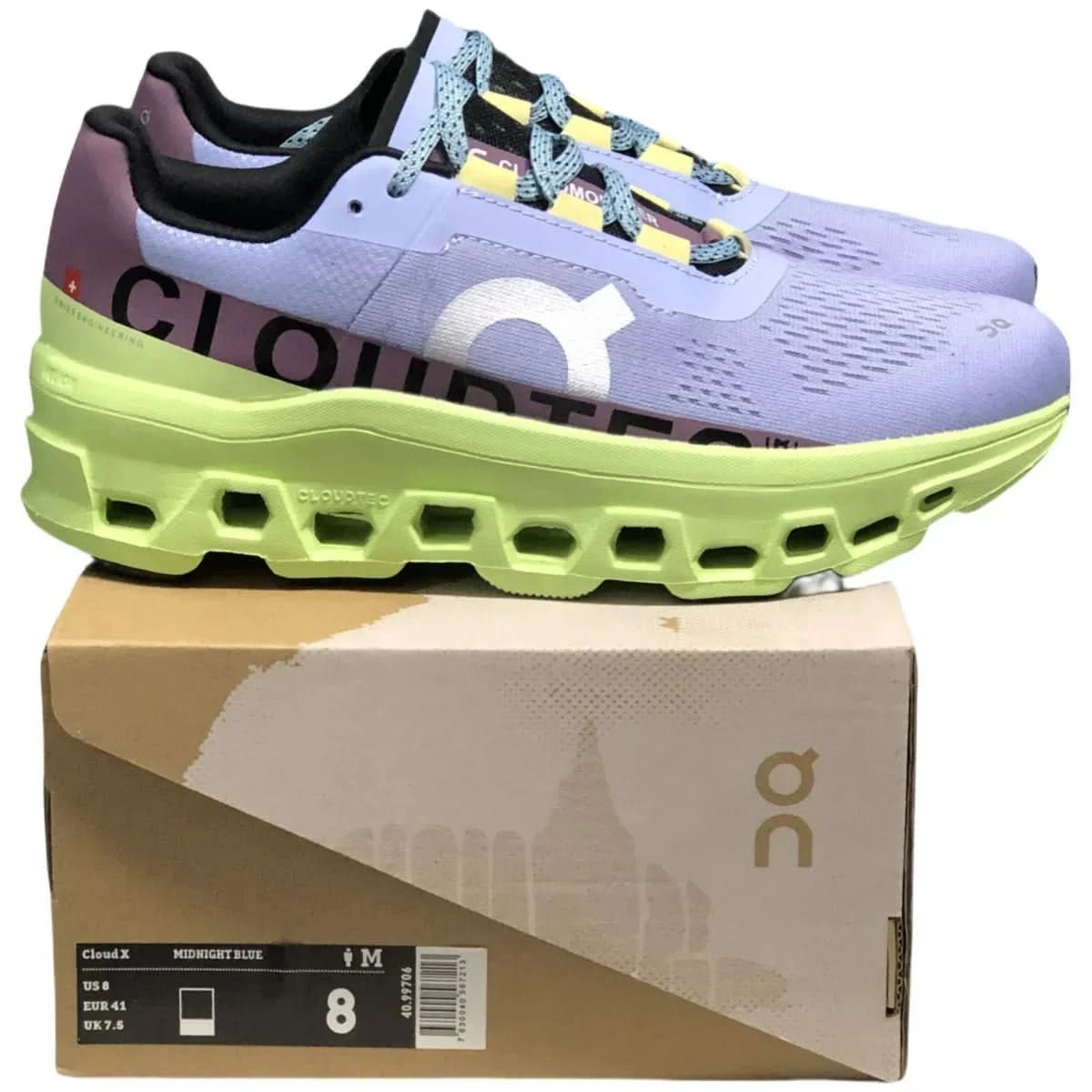 On Cloudmonster Men's Green/Blue - Onsrunners