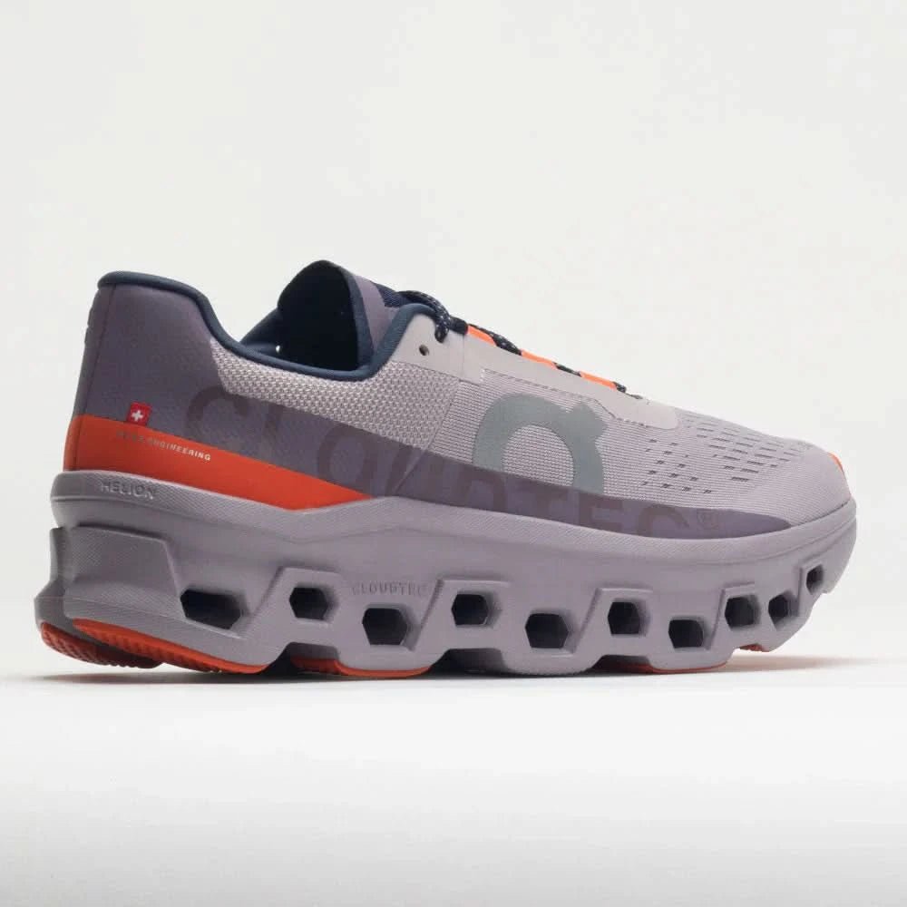 On Cloudmonster Men's Pearl/Flame - Onsrunners