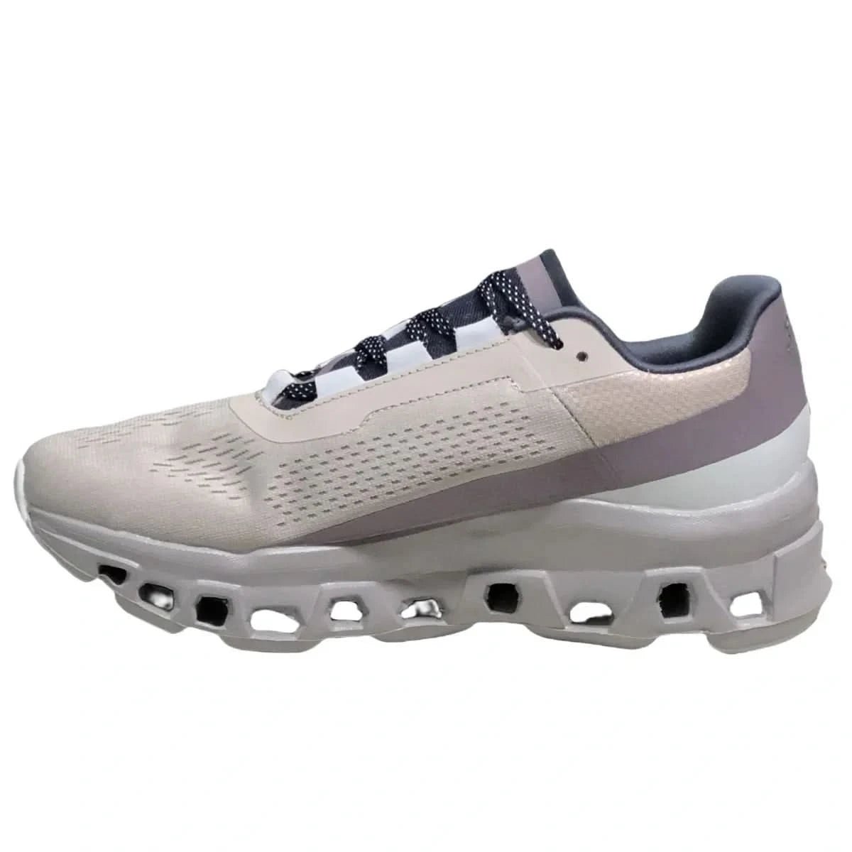 On Cloudmonster Women's Grey/Purple - Onsrunners
