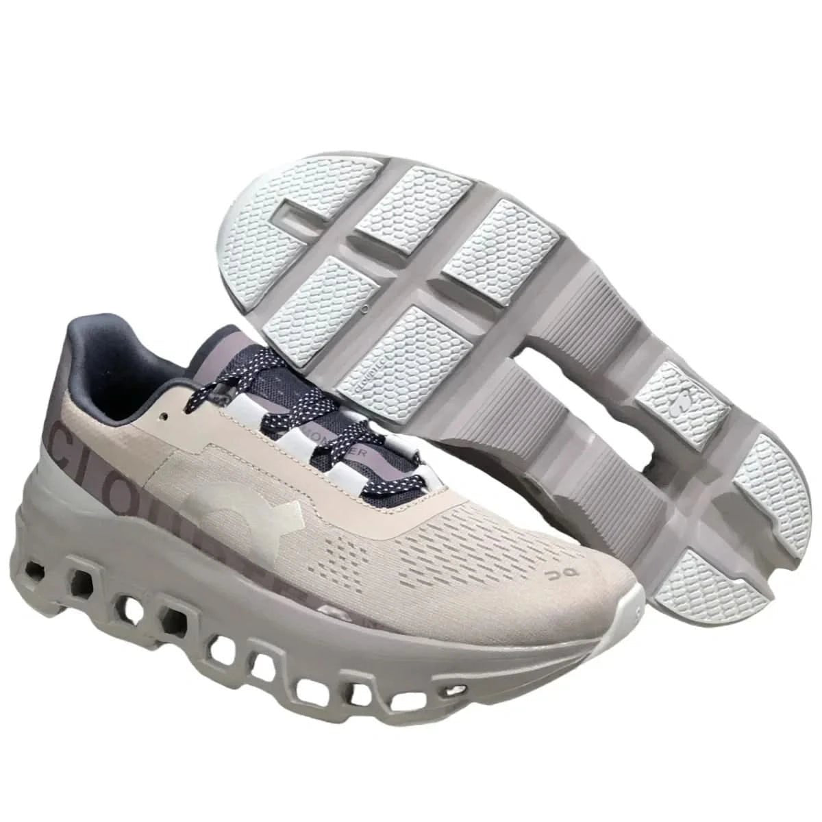 On Cloudmonster Women's Grey/Purple - Onsrunners