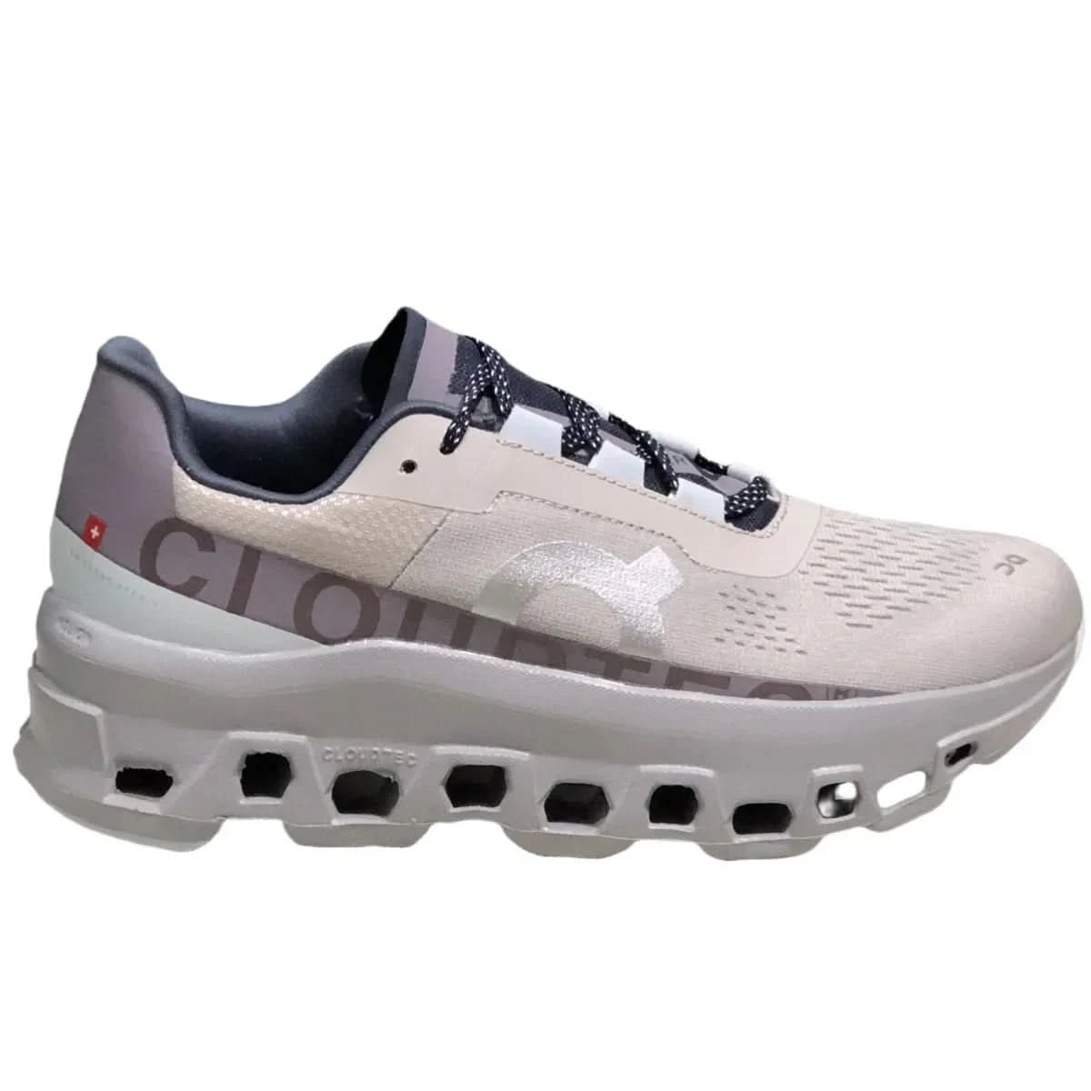 On Cloudmonster Women's Grey/Purple - Onsrunners