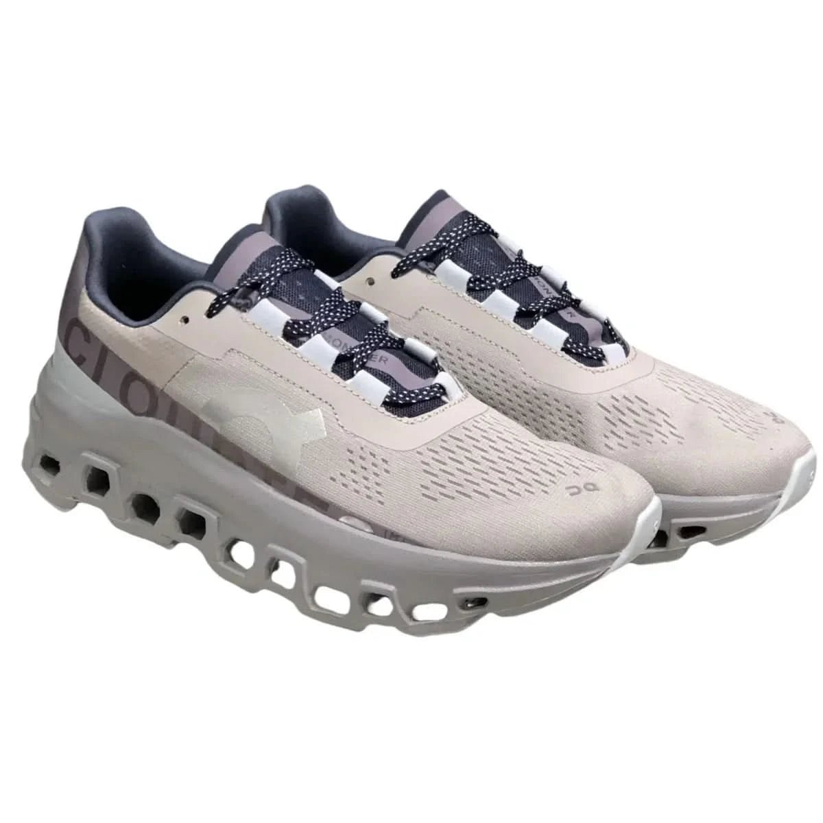 On Cloudmonster Women's Grey/Purple - Onsrunners