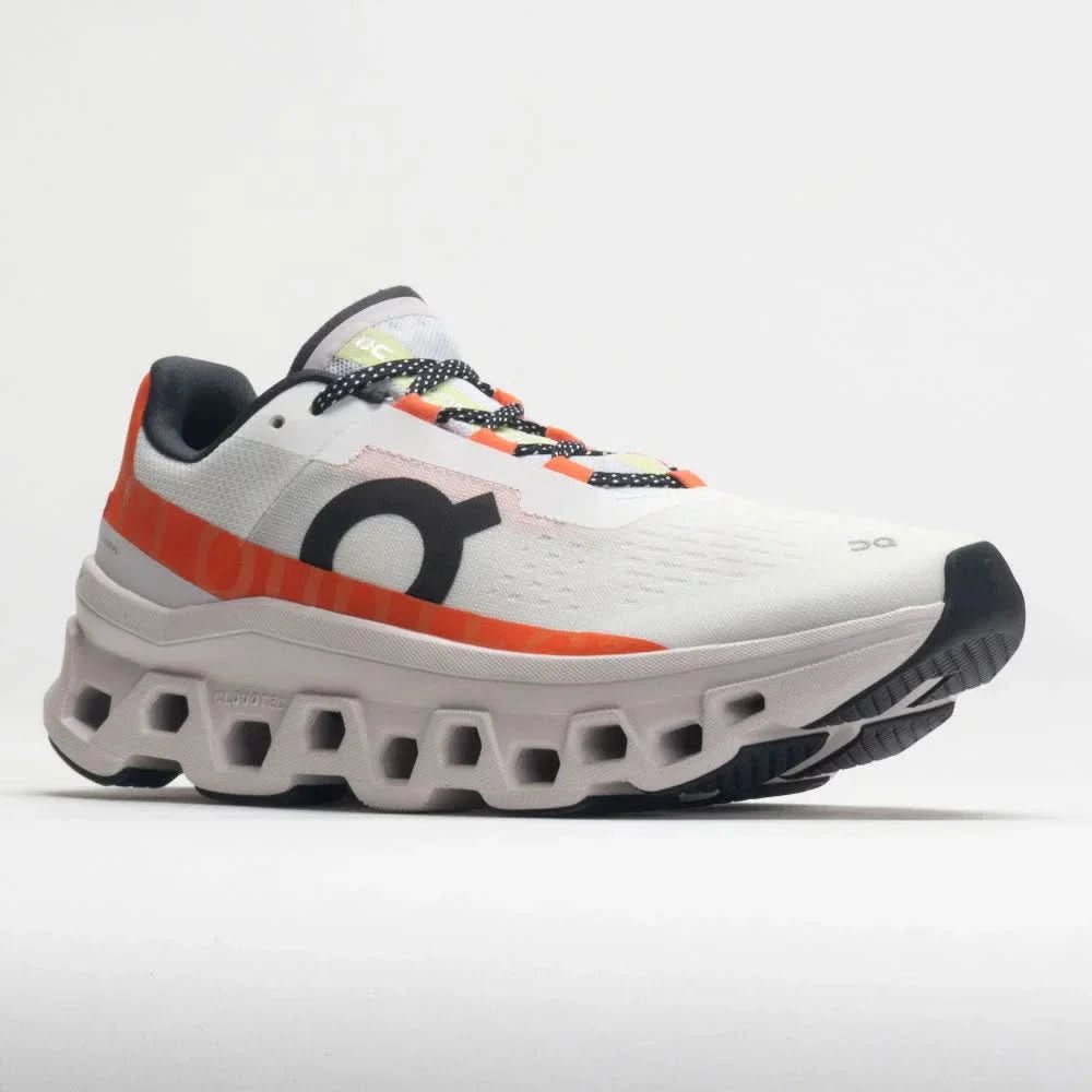On Cloudmonster Women's Undyed White/Flame - Onsrunners
