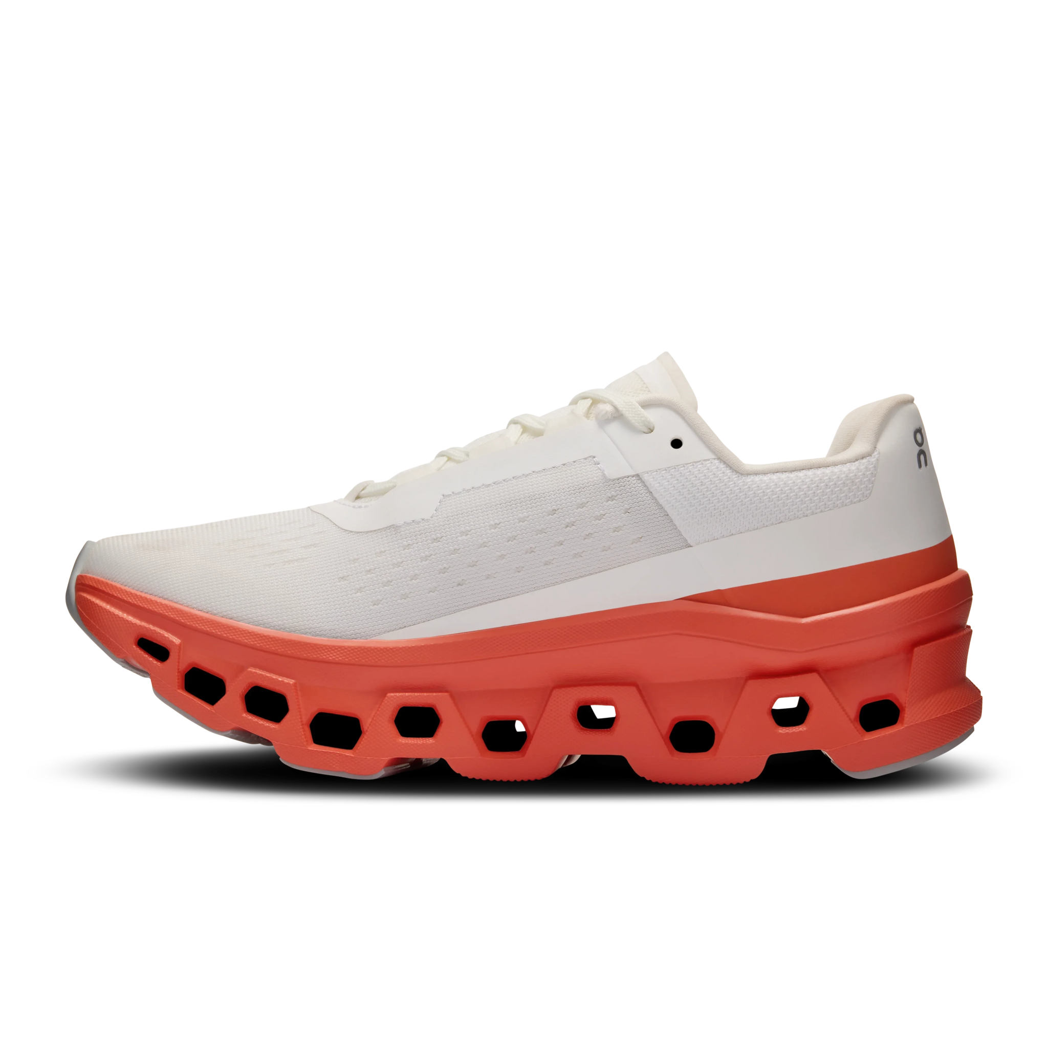 On Cloudmonster Women's White/Red - Onsrunners