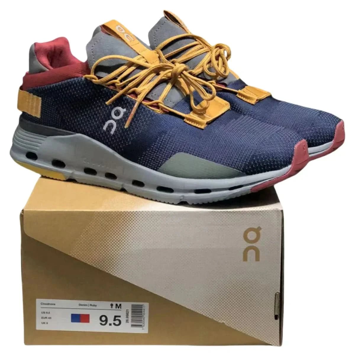 On Cloudnova Men's Gray/Blue - Onsrunners