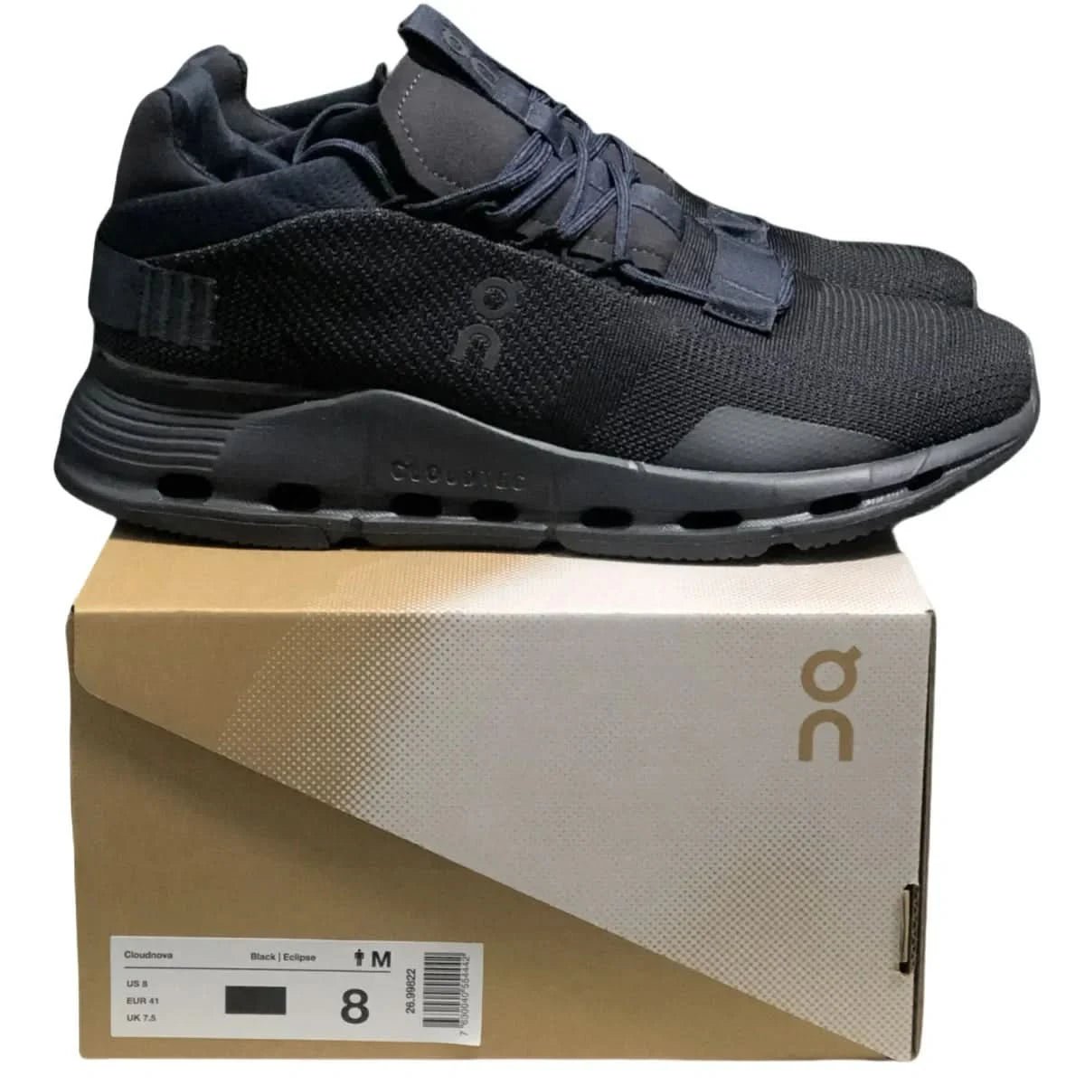 On Cloudnova Women's Black - Onsrunners
