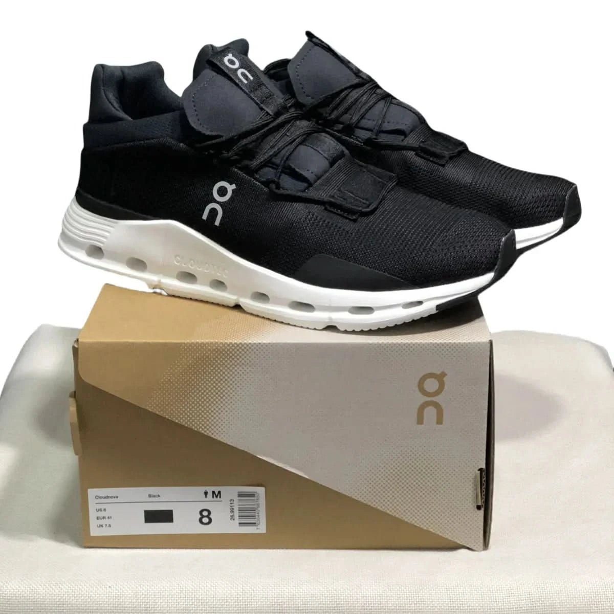 On Cloudnova Women's Black/White - Onsrunners