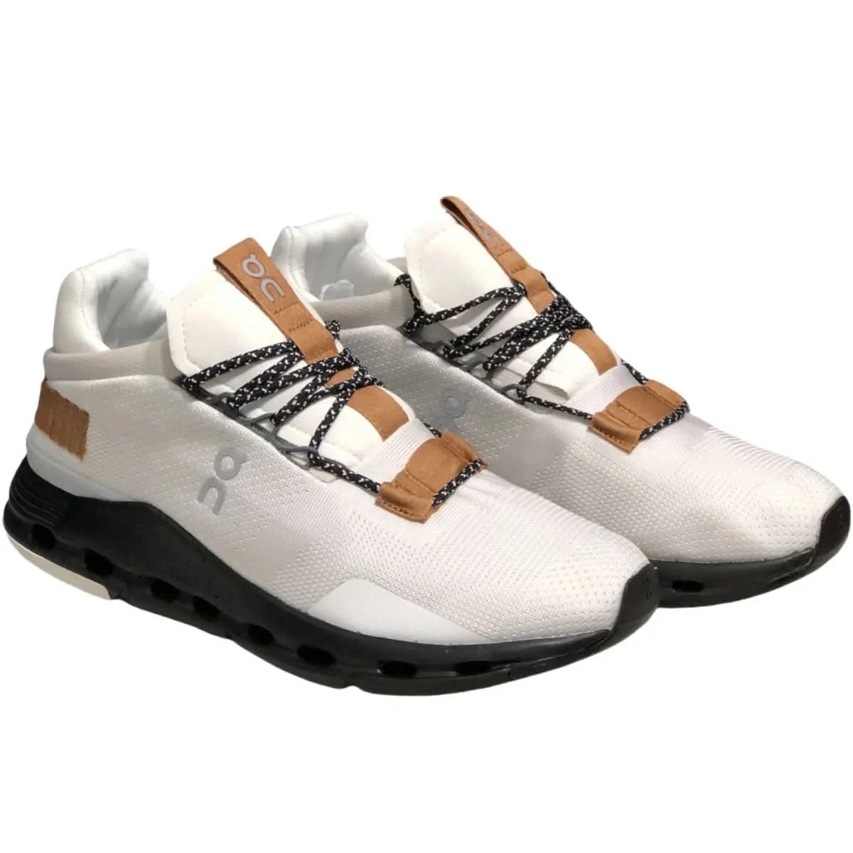 On Cloudnova Women's White/Brown - Onsrunners