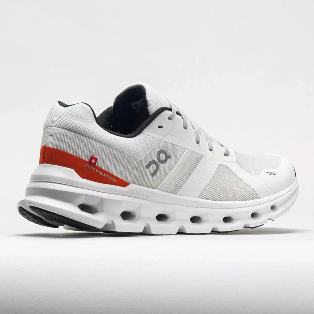 On Cloudrunner Men's Undyed White/Flame - Onsrunners