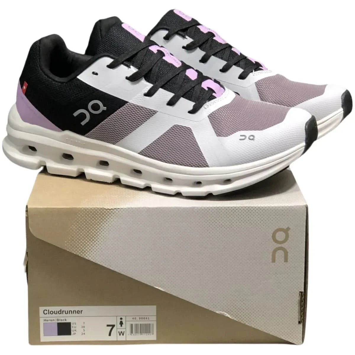 On Cloudrunner Women's Black/Blue - Onsrunners