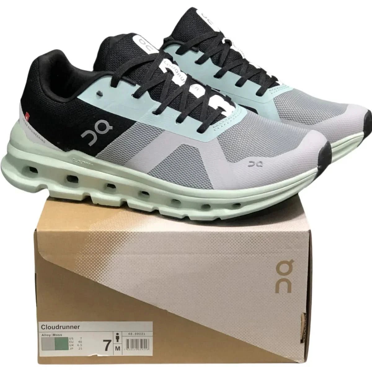 On Cloudrunner Women's Gray/Green - Onsrunners