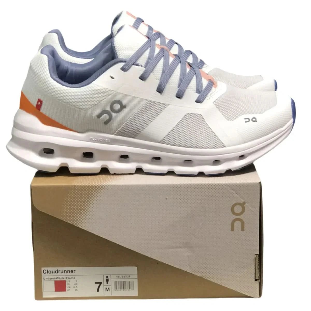 On Cloudrunner Women's White/Orange - Onsrunners