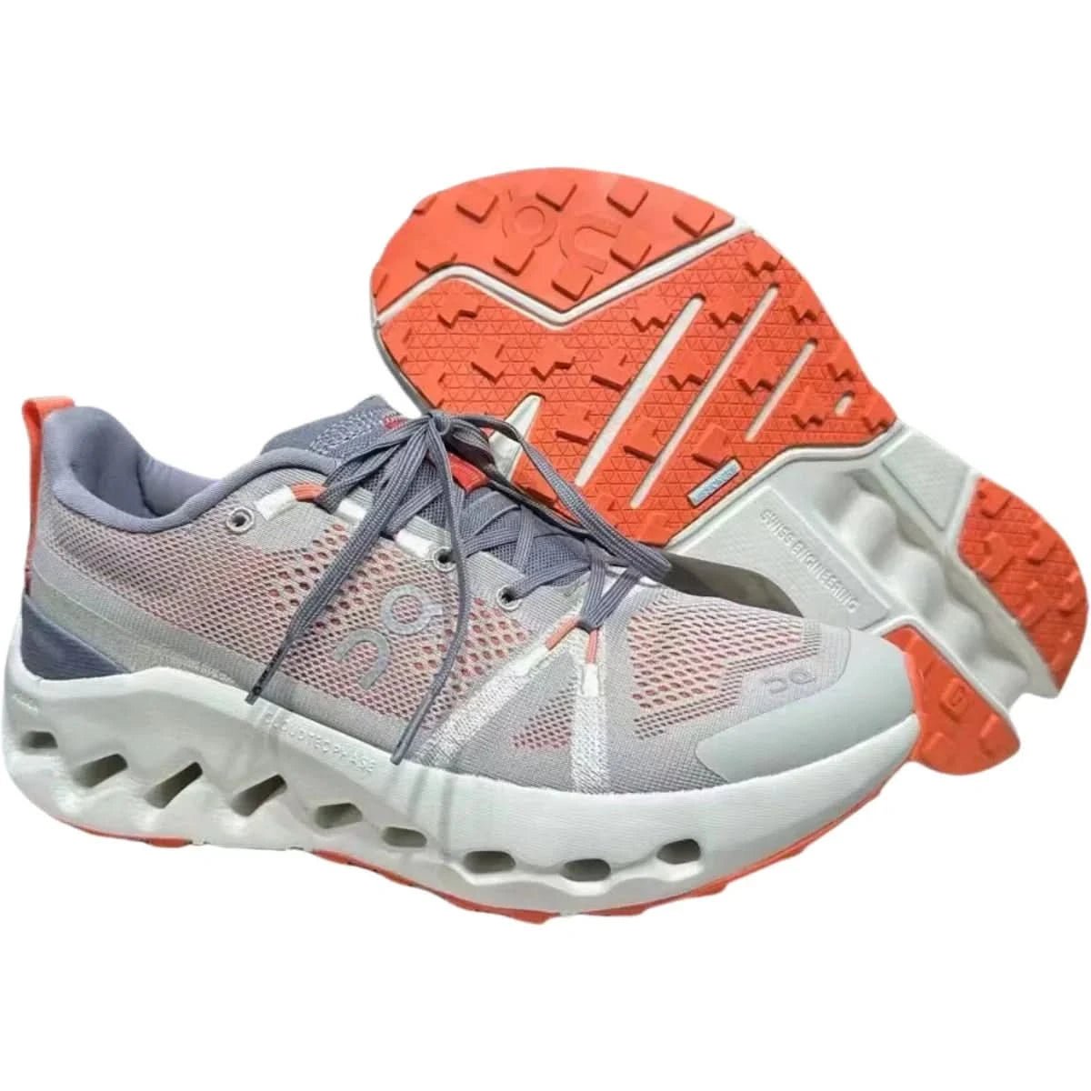 On Cloudsurfer Trail Waterproof Men's Gray/White - Onsrunners