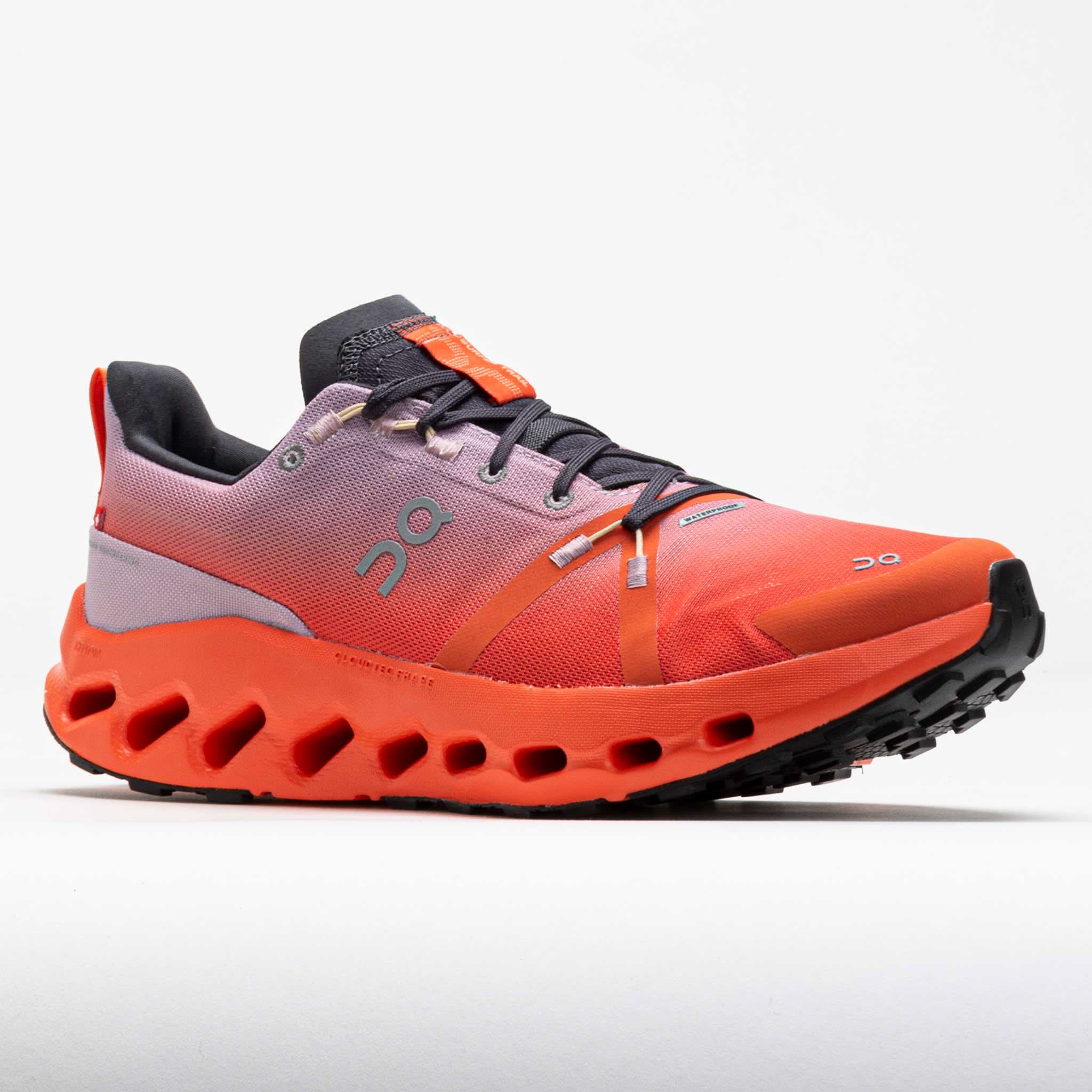 On Cloudsurfer Trail Waterproof Men's Mauve/Flame - Onsrunners