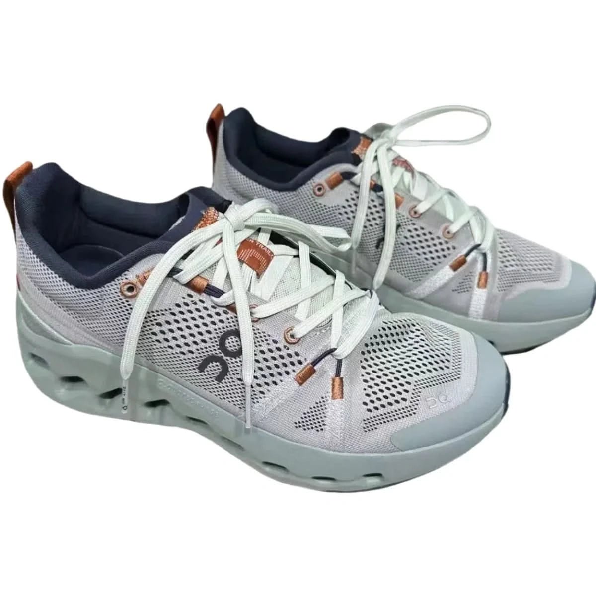 On Cloudsurfer Trail Waterproof Women's Gray/Green - Onsrunners
