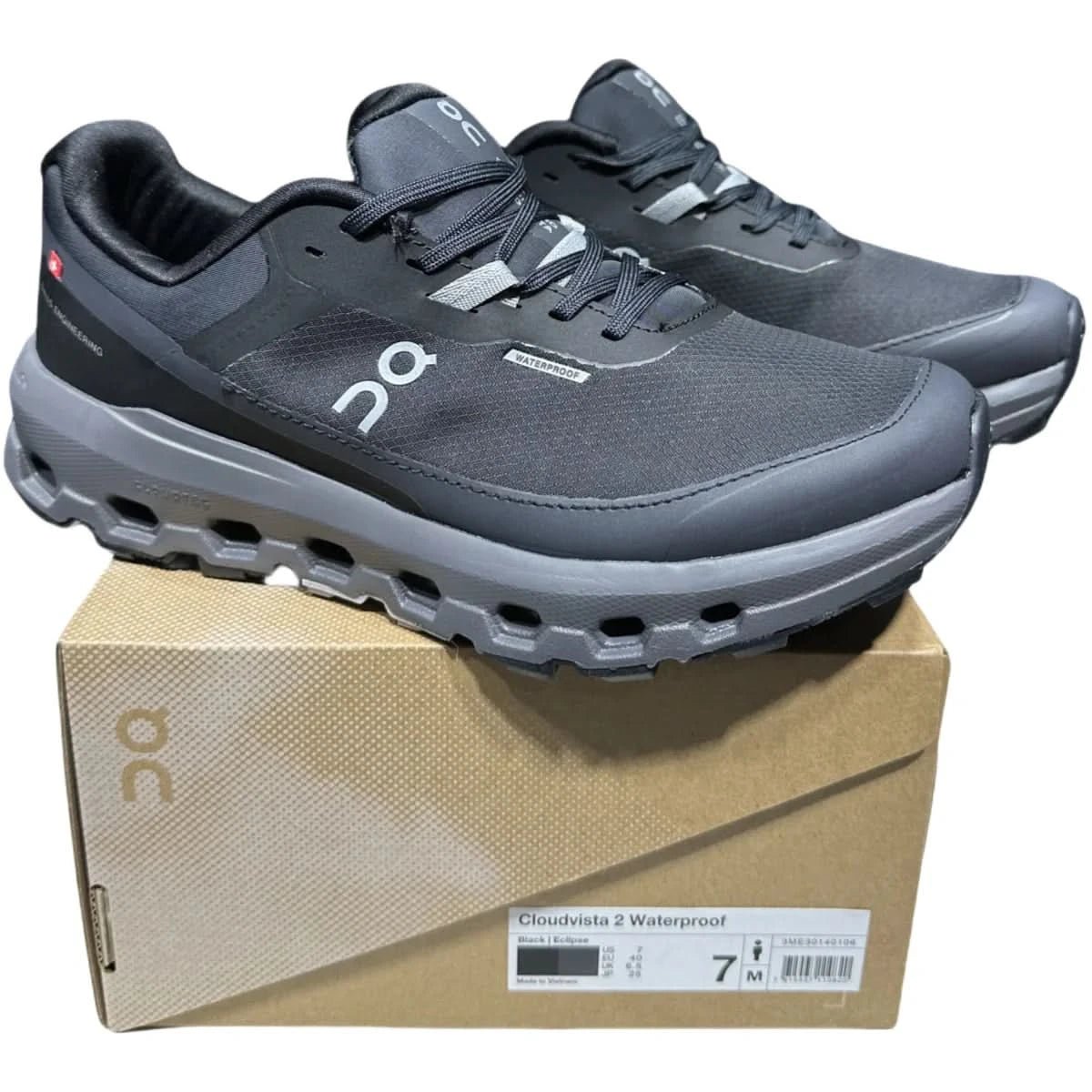 On Cloudvista 2 Waterproof Men's Black - Onsrunners
