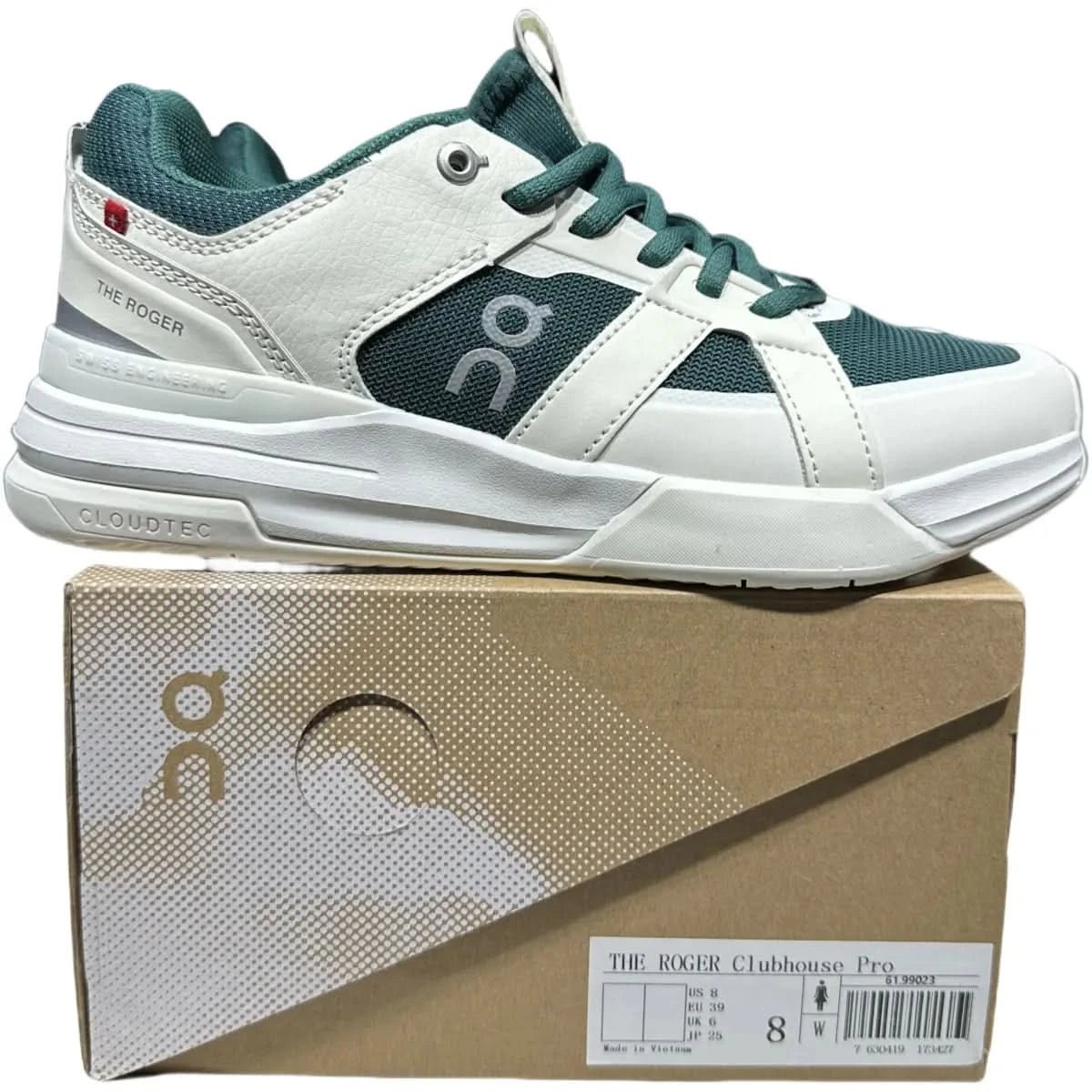 On The Roger Clubhouse Pro Women's White/Green - Onsrunners