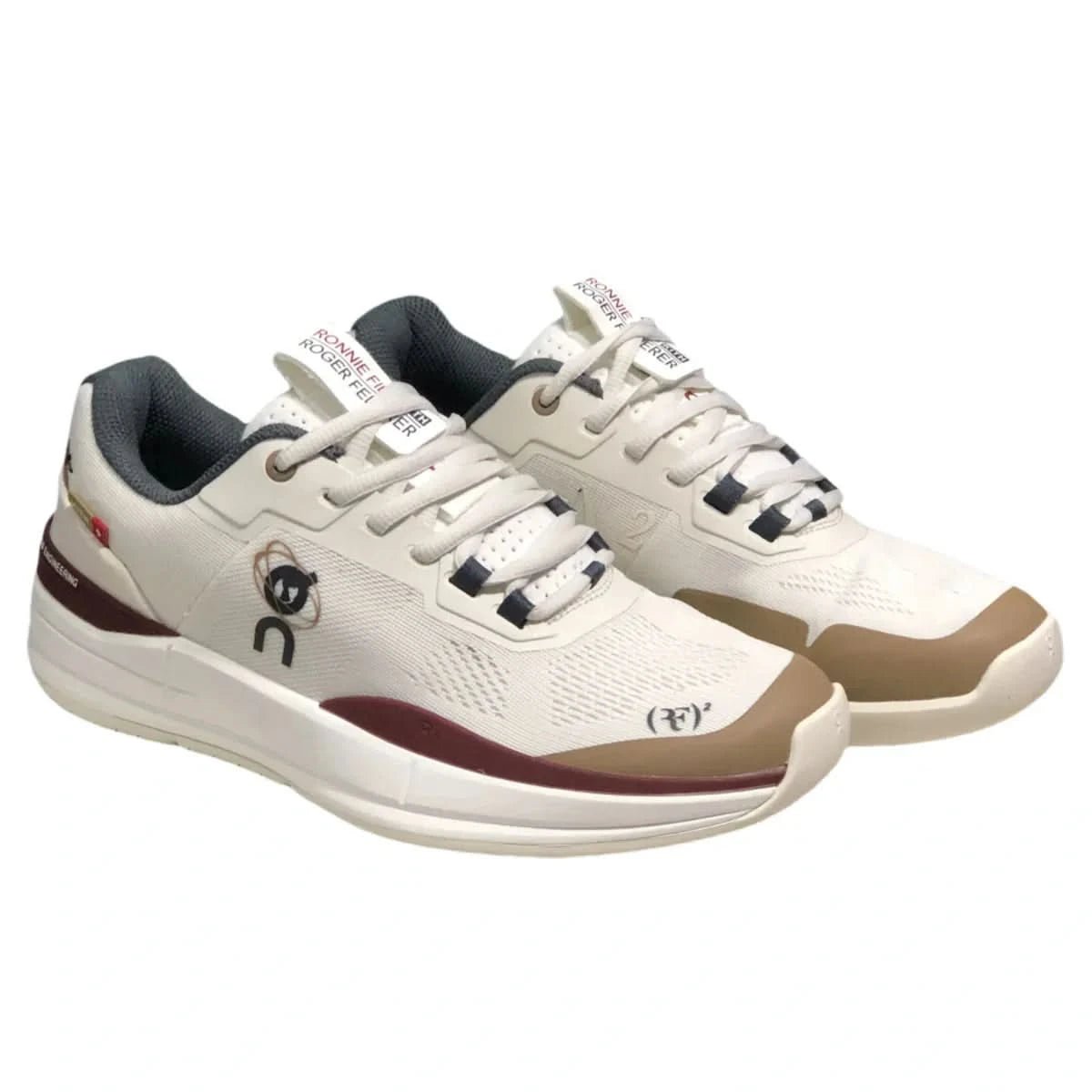 On The Roger Pro Women's Beige/Burgundy - Onsrunners