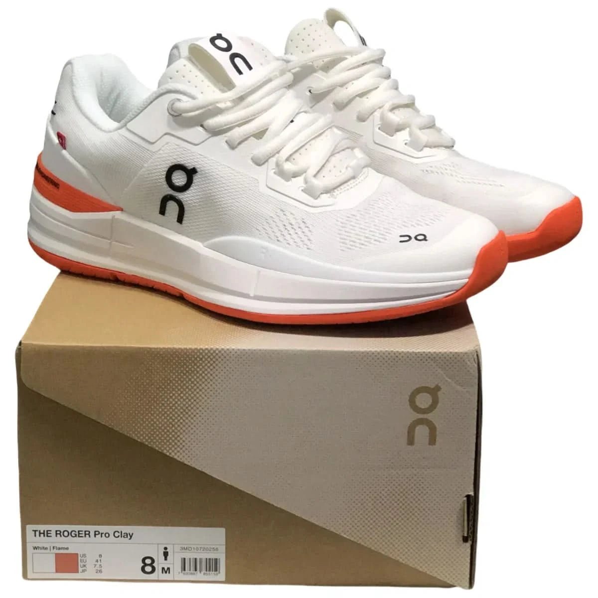 On The Roger Pro Women's White/Oranges - Onsrunners