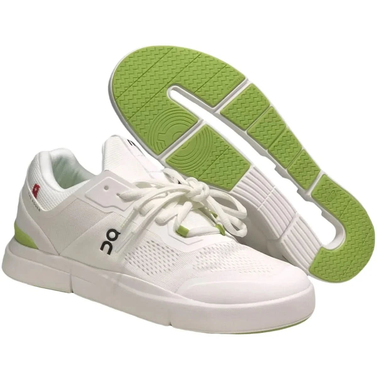 On The Roger Spin Men's White/Green - Onsrunners