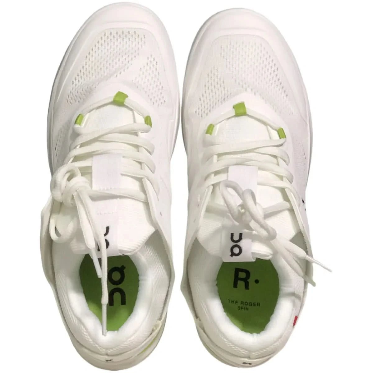On The Roger Spin Men's White/Green - Onsrunners